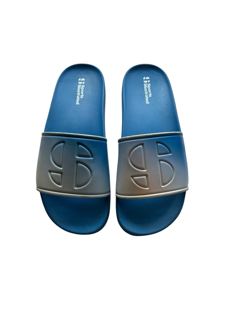 Sports Illustrated Women's Lisa Slide Sandals Size 9M Light Blue Ombre
